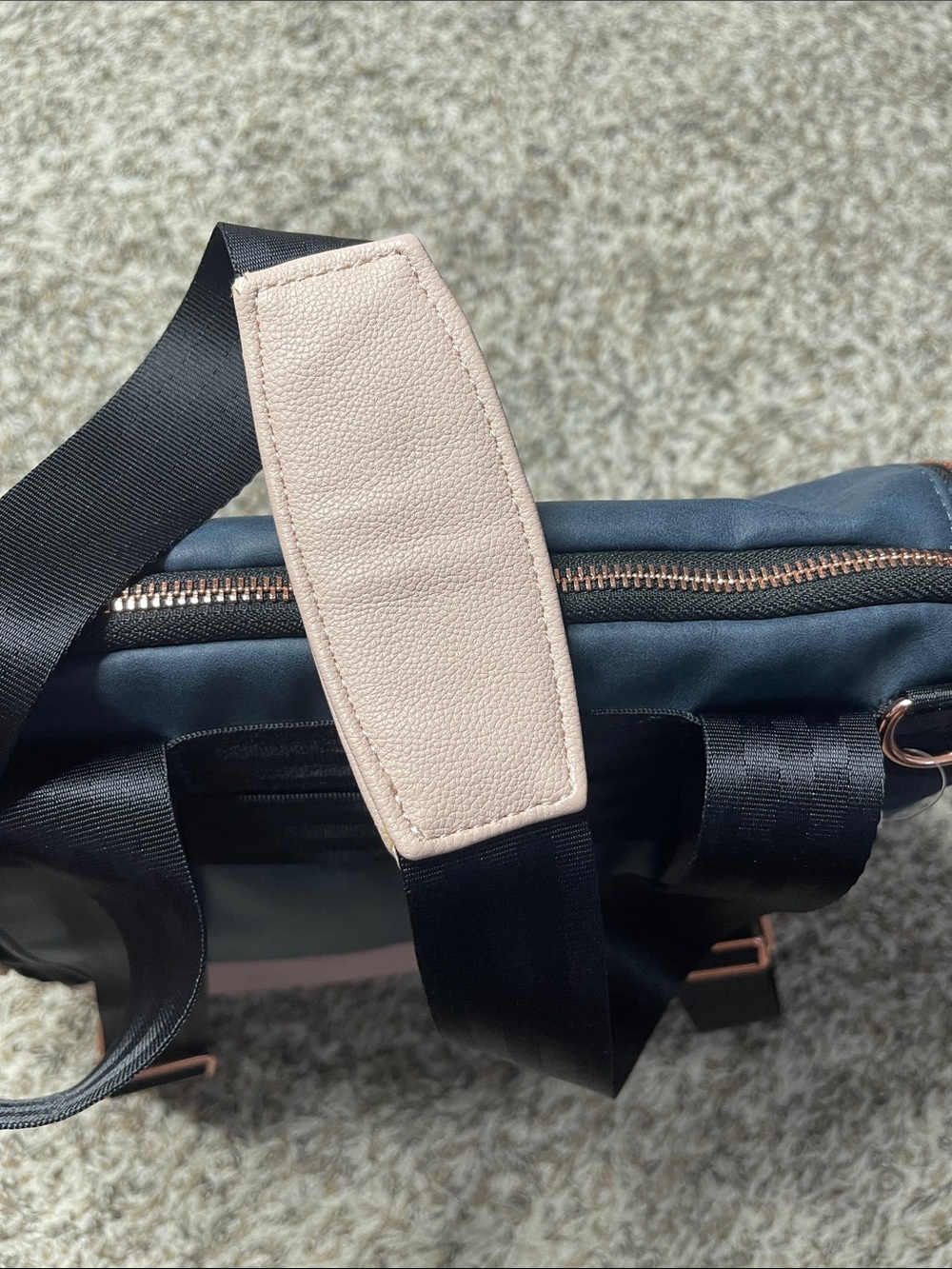 Petunia Pickle Bottom Pivot Pack Diaper Bag Backpack Indigo/Blush - Picture 9 of 11